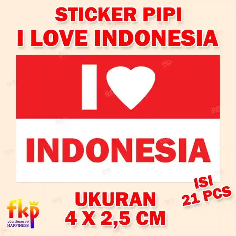 Sticker I Love Indo
